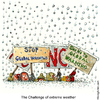 Cartoon: The weather  getting complicated (small) by Frits Ahlefeldt tagged snow,extreme,weather,global,warming,environment,green,activists