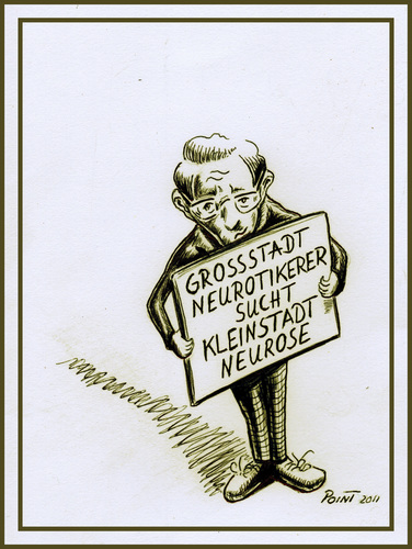 Cartoon: Großstadtneurotiker (medium) by Parallelallee tagged woody,alan,großstadtneurotiker