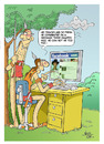 Cartoon: search in facebook (small) by yukselcan tagged facebook,internet,search,indian,trace,cowboy