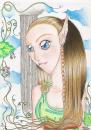 Cartoon: hab keinen Titel (small) by Metalbride tagged anime,buntstifte,fineliner,elfe