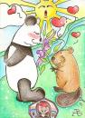 Cartoon: will you be my valentine? (small) by Metalbride tagged kakaokarten,sammelkarten,traiding,cards