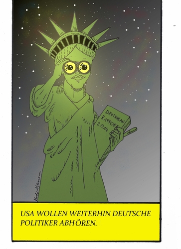 Cartoon: freiheitsstatue (medium) by kader altunova tagged 