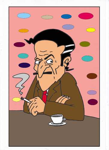 Cartoon: Tasse Kaffee (medium) by kader altunova tagged tasse,kaffee,mann