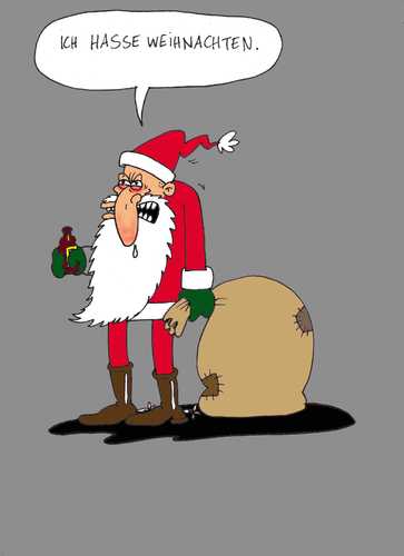 Cartoon: weihnachtsmann (medium) by kader altunova tagged weihnachtsmann,weihnachten