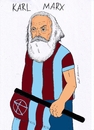 Cartoon: karl marx (small) by kader altunova tagged karl,max,trabzonspor