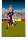 Cartoon: neymar (small) by kader altunova tagged brasilien,barcelona,neymar,fussball