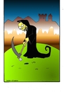 Cartoon: Sensenmann macht Urlaub (small) by kader altunova tagged golf,urlaub,sensenmann