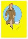 Cartoon: tim und struppi (small) by kader altunova tagged tim,struppi,tintin,tenten,hund