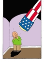 Cartoon: usa überwachungsstaat (small) by kader altunova tagged usa,überwachungsstaat