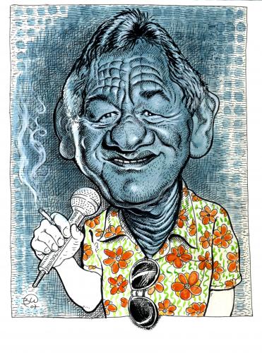 Cartoon: wolfgang ambros (medium) by Bernd Weidenauer tagged wolfgang,ambros,sänger