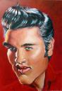 Cartoon: elvis presley (small) by Bernd Weidenauer tagged malerei,elvis,presley