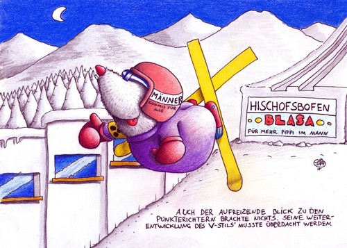 Cartoon: Maulwurf beim Skispringen (medium) by Jupp tagged olympia,politik,idee,witz,cartoon,illustration,doping,sport,meter,weite,helm,schnee,stil,skifliegen,schi,tour,vierschanzentournee,ski,brille,blind,bomm,jupp,skijumping,skispringen,mole,maulwurf,olympiade,spiele,fun,sports