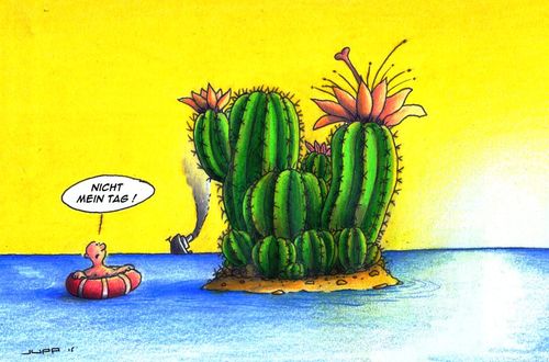 Cartoon: Schiffbruch (medium) by Jupp tagged robinson,cartoon,jupp,funny