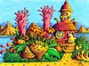 Cartoon: Alien Planet (small) by Jupp tagged maulwurf mole alien planet jupp bomm schnecke