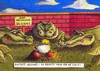 Cartoon: Maulwurf Zoo (small) by Jupp tagged maulwurf,krokodil,krokodile,zoo,helgoland,cola,pommes,jupp,bomm,crocodile,zu,spät,no,return,game,over,illustration,cartoon,witz,idee,pech,garten,gang,hügel,wiese,fun,graben,bau,haufen,bekämpfen,tot,ende,schädling