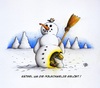 Cartoon: Wahrheit über die Polschmelze (small) by Jupp tagged maulwurf,mole,melting,snowman,schneemann,pipi,jupp