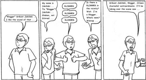 Cartoon: Secret Life of Bloggers - 08 (medium) by sriks6711 tagged slob,comic,strip,blogging,life