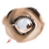 Cartoon: Drawn by eye (small) by yara tagged drawn,by,eye