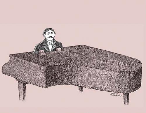 Grand Piano Player By Jiri Sliva | Media & Culture Cartoon | TOONPOOL