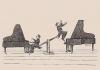 Cartoon: Playing (small) by Jiri Sliva tagged music