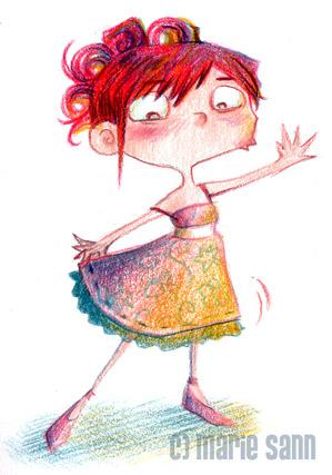 Cartoon: dance dance (medium) by Marie Sann tagged funny,cute,dance