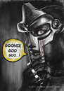 Cartoon: MF DOOM (small) by slwalkes tagged mfdoom,hiphop,digitalpainting,caricature,music