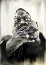 Cartoon: Notorious B.I.G. (small) by slwalkes tagged biggie,stephenlorenzowalkes,rapper,hiphop,digitalpainting,caricature