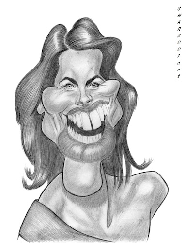 Cartoon: Alessandra Sublet (medium) by shar2001 tagged caricature,alessandra,sublet