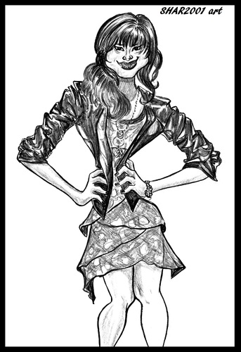 Cartoon: Demi Lovato (medium) by shar2001 tagged lovato,demi,caricature