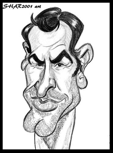 Cartoon: Jean Dujardin (medium) by shar2001 tagged dujardin,jean,caricature