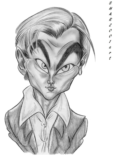 Cartoon: Leonardo DiCaprio (medium) by shar2001 tagged caricature,leonardo,dicaprio,actors