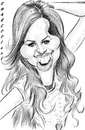 Cartoon: Miley Cirus (small) by shar2001 tagged caricature,miley,cirus,singer,usa