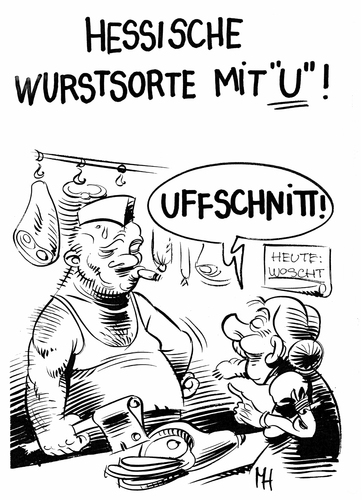 Cartoon: da lacht der hesse (medium) by herr Gesangsverein tagged tja