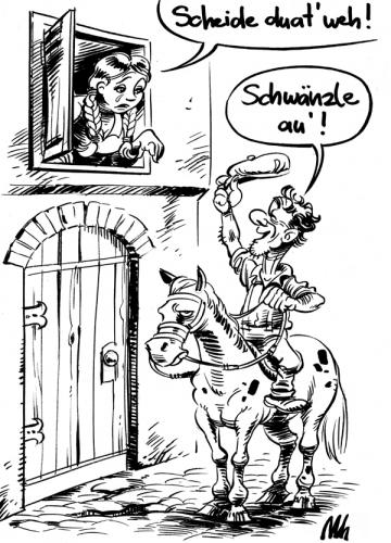Cartoon: Scheide duat weh (medium) by herr Gesangsverein tagged scheide