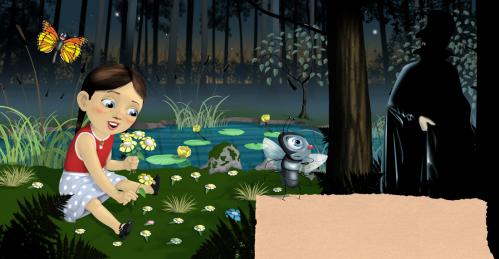 Cartoon: dark forrest (medium) by rasmus juul tagged book,illustration,