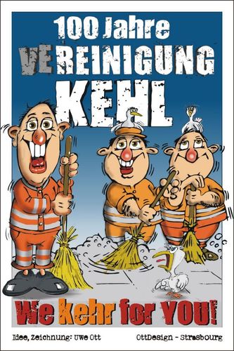 Cartoon: 100 Jahre Kehl (medium) by BARHOCKER tagged 100,jahre,kehl,uwe,ott,ottdesign