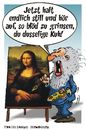 Cartoon: im Atelier (small) by BARHOCKER tagged uwe,ott,leonardo,da,vinci,atelier,mona,lisa