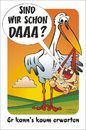 Cartoon: Sind wir schon da? (small) by BARHOCKER tagged geburt,storch,baby