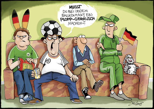 Cartoon: Plopp-Gräusch (medium) by andre sedlaczek tagged em,wm,fussball,bundesliga,fan,soccer,em,wm,fussball,bundesliga,bußball,euro 2012,em 2012,euro,2012