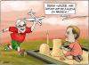 Cartoon: Atomstreit (small) by andre sedlaczek tagged merkel steinmeier atomkraftwerk