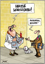 Cartoon: Heisse Würstchen (small) by andre sedlaczek tagged würstchen,name,deppen