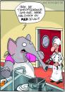 Cartoon: Tintenfisch (small) by andre sedlaczek tagged elefant tintenfisch kochen koch