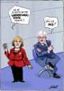 Cartoon: Wiederwahl 2009 (small) by andre sedlaczek tagged kanzlerkandidat,merkel,steinmeier,bundestagswahl