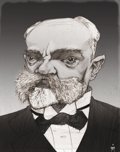 Cartoon: Antonin Dvorak (medium) by Mattia Massolini tagged dvorak,caricature