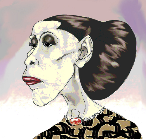 Cartoon: Martha Graham (medium) by Mattia Massolini tagged martha,graham,dancer