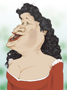 Cartoon: Cecilia Bartoli (small) by Mattia Massolini tagged cecilia,bartoli,caricature,mezzosoprano