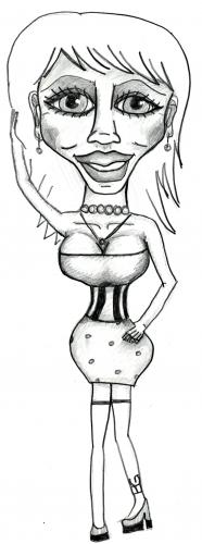 Cartoon: dream-body??? (medium) by color tagged frau,gesellschaft,sucht