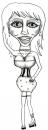 Cartoon: dream-body??? (small) by color tagged frau,gesellschaft,sucht