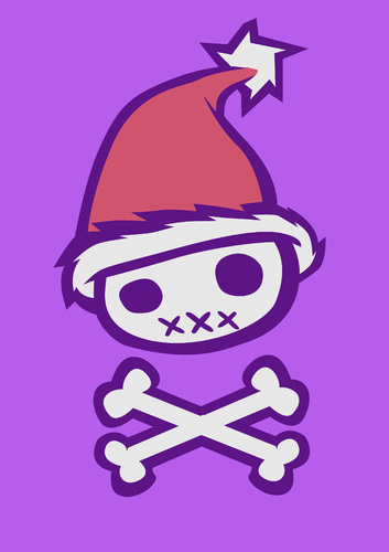 Cartoon: Christmas Skull 2 (medium) by Playa from the Hymalaya tagged christmas,weihnachten,xmas,santa,claus,weihnachtsmann,skull,schädel,totenschädel