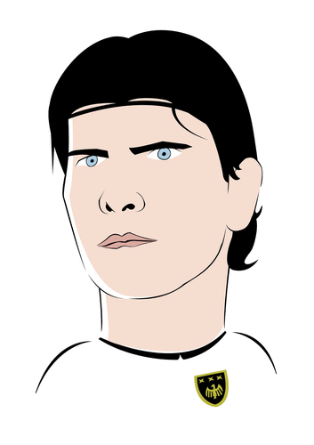 Cartoon: Mario Gomez (medium) by Playa from the Hymalaya tagged mario,gomez,deutsche,nationalmannschatf,german,germany,national,team,dfb,fußball,fussball,football,soccer,world,cup,wm,2010,spieler,player,stürmer,striker,sport,fc,bayern,münchen,munich,bundesliga